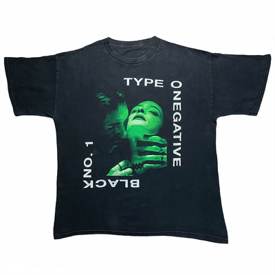 美国哥特金属乐队Type O Negative 黑色一号惊吓小众街头短袖T恤