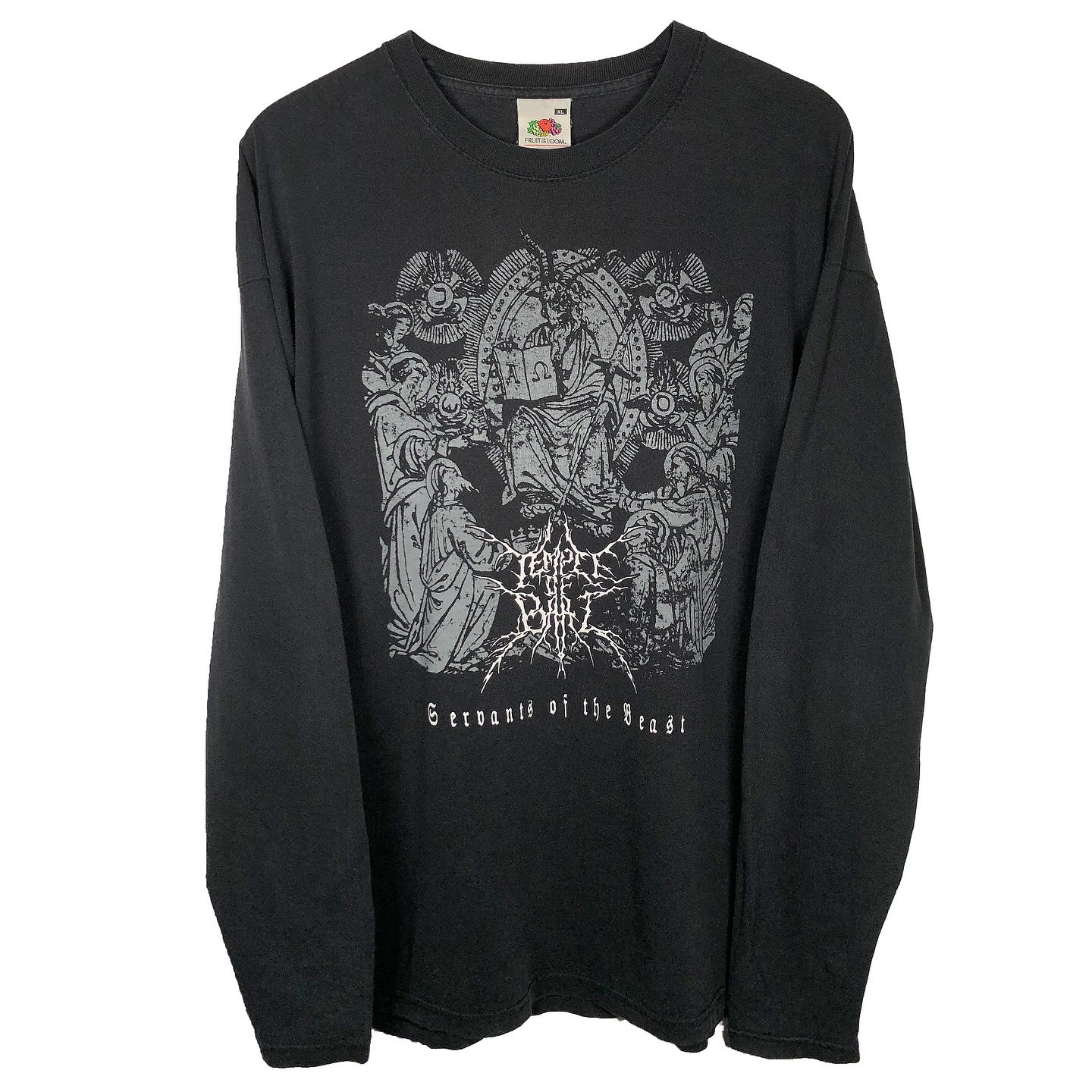 美式复古重磅哥特系暗黑系潮流艺术野性自由反叛土酷返祖长袖T恤