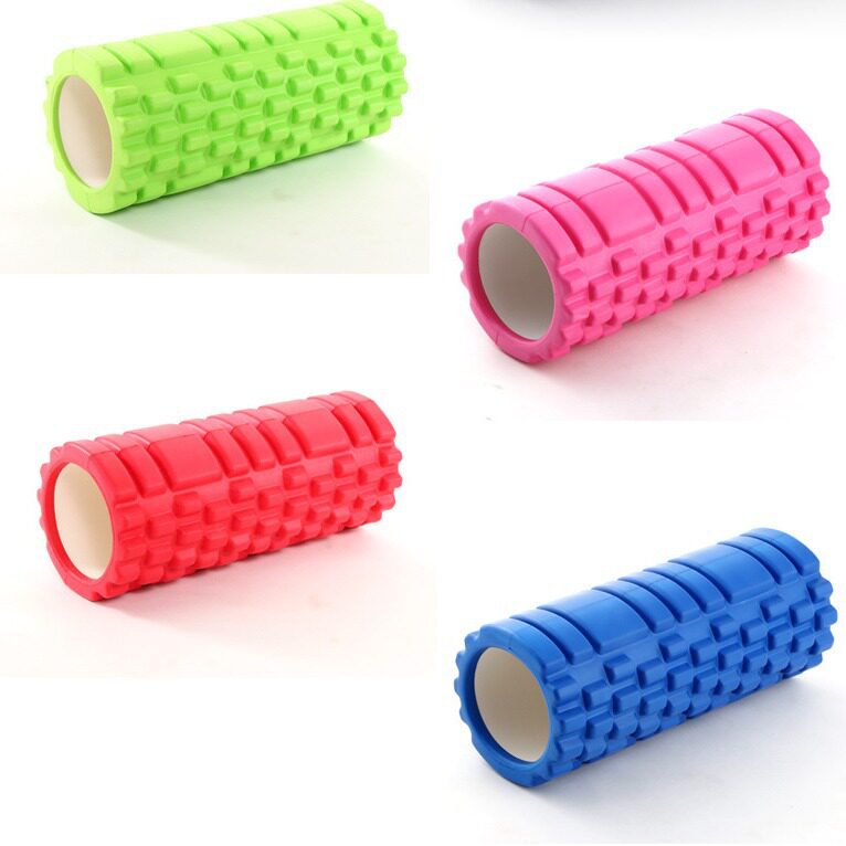 瑜伽柱健身轴网格狼牙月牙EVA