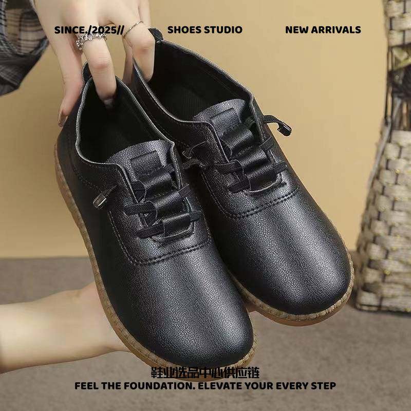 晋江运动鞋厂家直销女新款时尚软皮软底平底鞋单鞋休闲小皮鞋妈妈,女鞋,深口单鞋,淘宝优惠券,粉丝福利购,淘宝优惠卷