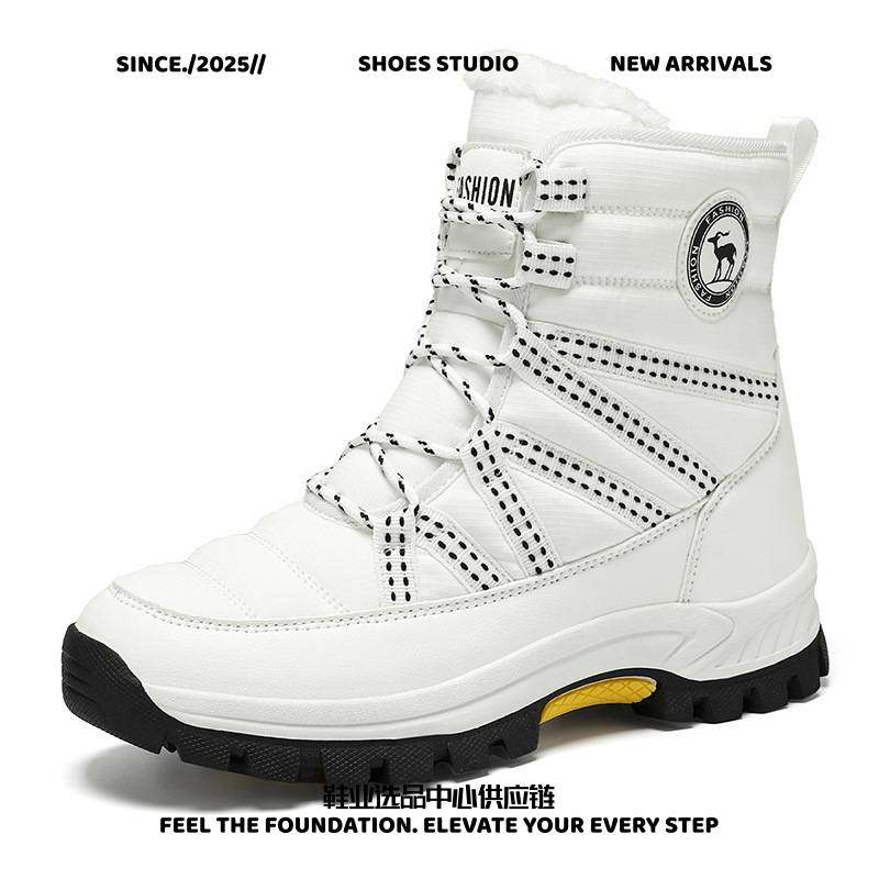 晋江阿甘鞋户外长绒雪地靴女新款冬季加绒加厚运动系带休闲棉鞋款,流行男鞋,时尚雪地靴,淘宝优惠券,粉丝福利购,淘宝优惠卷