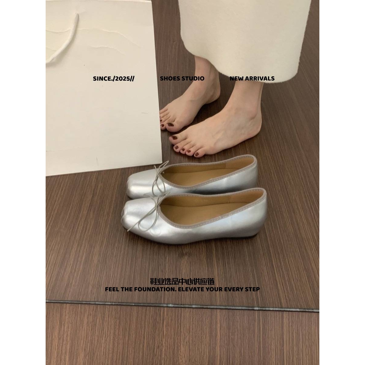 台州市恒宾鞋业韩版百搭晚晚风绒面内增高单鞋女鞋子一脚蹬浅口方