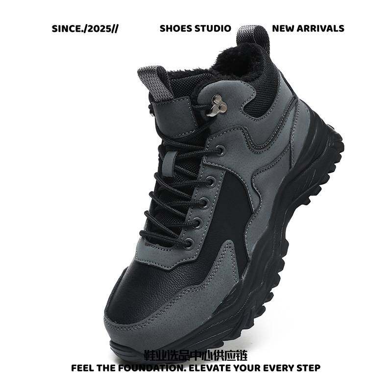 厂家直销晋江鞋冬季大码棉鞋帮加绒加厚保暖雪地靴男鞋百搭休闲徒,流行男鞋,高帮鞋,淘宝优惠券,粉丝福利购,淘宝优惠卷