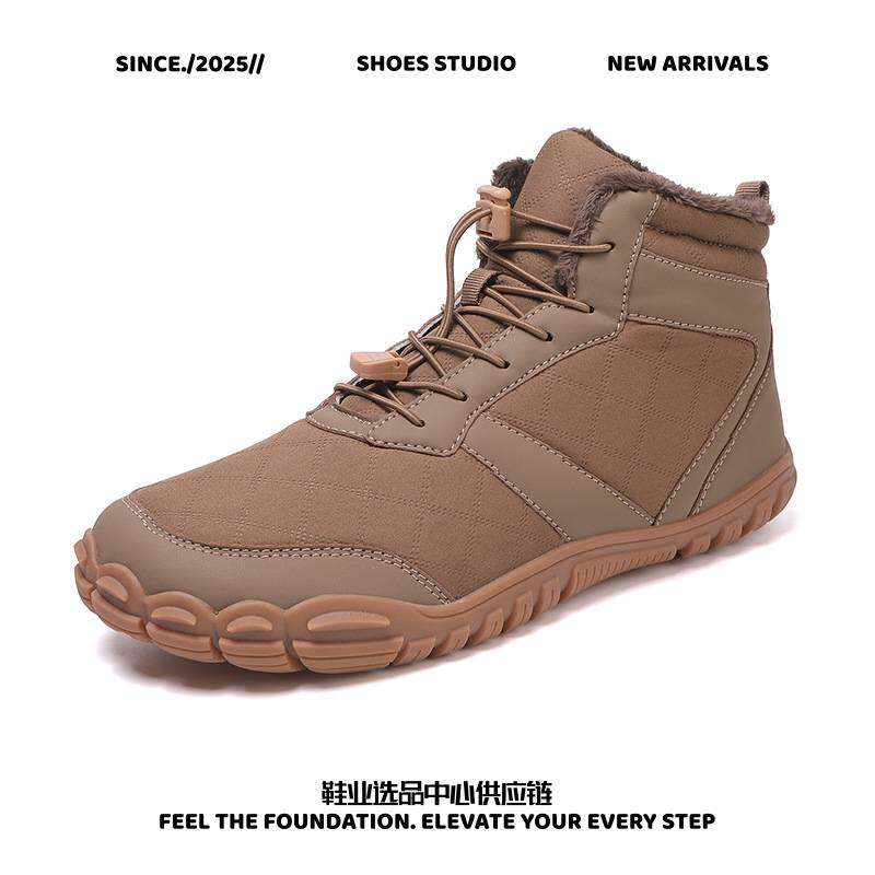 晋江合成鞋业男鞋冬季户外大码防水雪地靴男靴加绒加厚棉鞋东北防