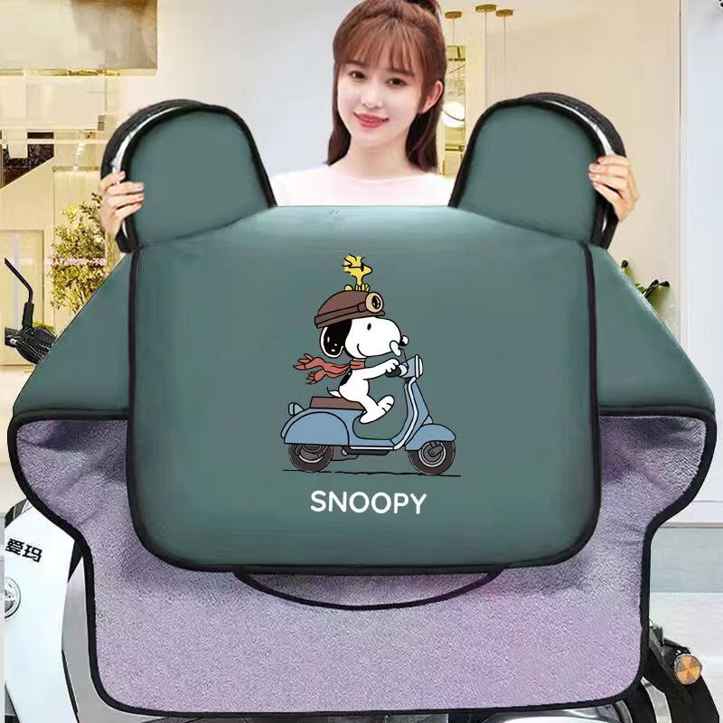 电瓶车加绒加厚防风罩防水保暖挡