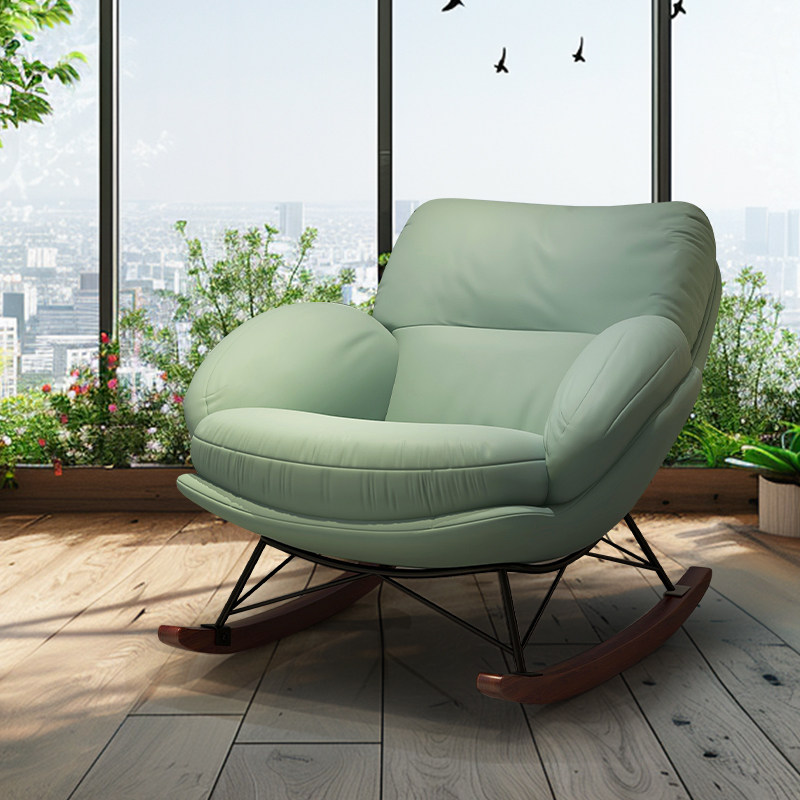 单人摇椅沙发客厅轻奢大人躺椅网红高端懒人沙发摇椅阳台家用休闲