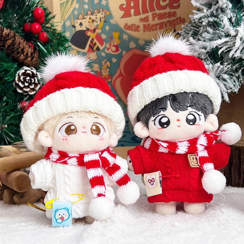 10cm娃衣棉花娃娃拜年服毛衣