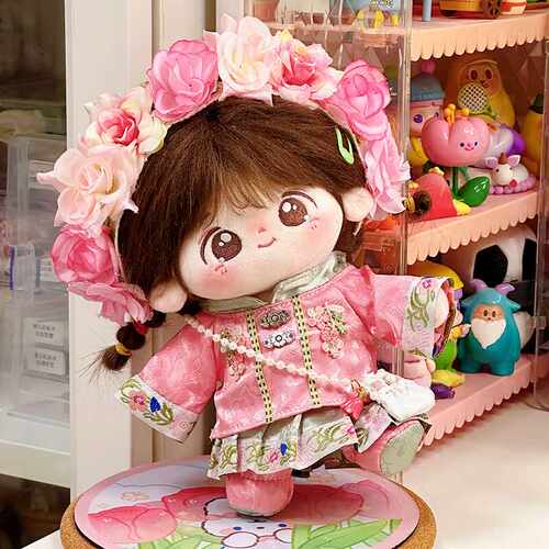 毛绒玩具衣服汉服簪花娃衣