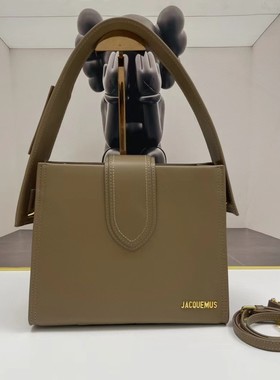 法国小众Jacque单肩包复古百搭牛皮高级手提法棍腋下包托特包