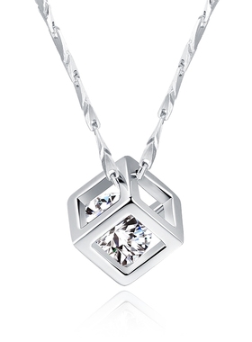 魔方银饰品森系七夕礼物送女友