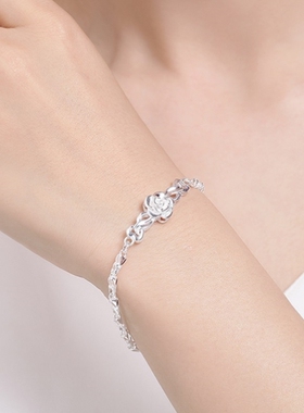 刻字日韩风学生饰品银手链送女友