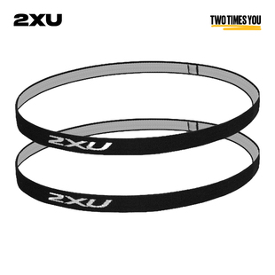 2XU 发带瑜伽头带健身跑步防滑发箍吸汗运动导汗带细男女止汗带