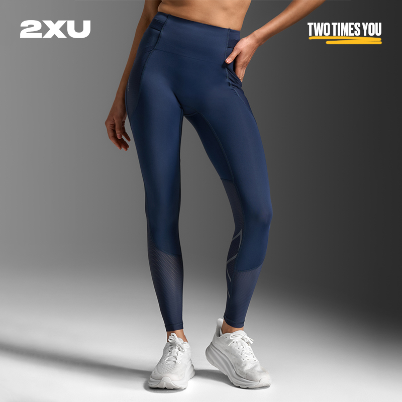 女士Aero系列网面高腰压缩长裤