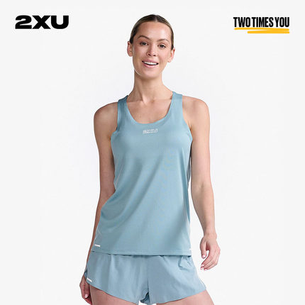 2XU Light Speed系列背心短袖夏季女士半袖运动休闲马拉松跑步