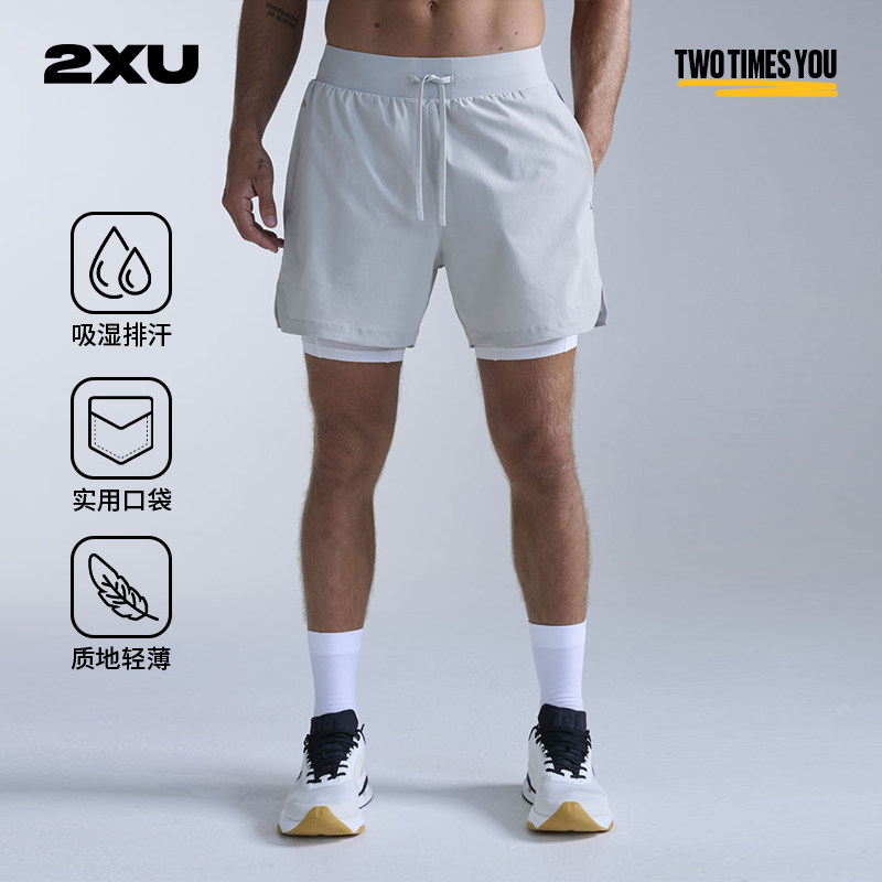 2XU男士Flex系列2合15英寸短裤图片