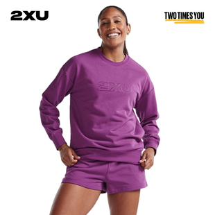 毛圈圆领套头户外跑步运动卫衣 法式 2XU Form系列女士秋冬内搭新款