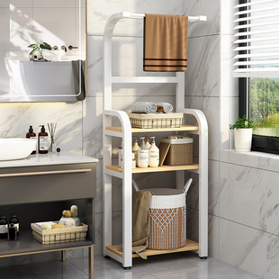 卫生间置物架落地洗漱台收纳架洗手脸盆毛巾浴室厕所多层储物架子