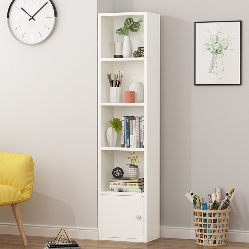 简约落地书架靠墙省空间