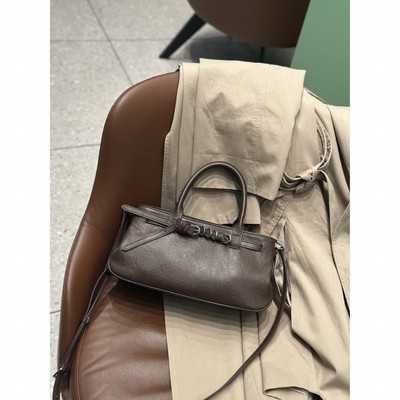 官方正品手提保龄球包女2025新款真皮波士顿包高级感单肩斜挎包