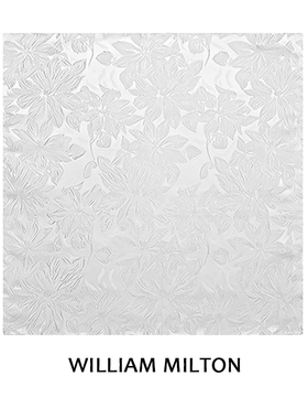 WILLIAM MILTON纯白栀影暗花真丝口袋巾男士商务休闲西装方巾礼盒