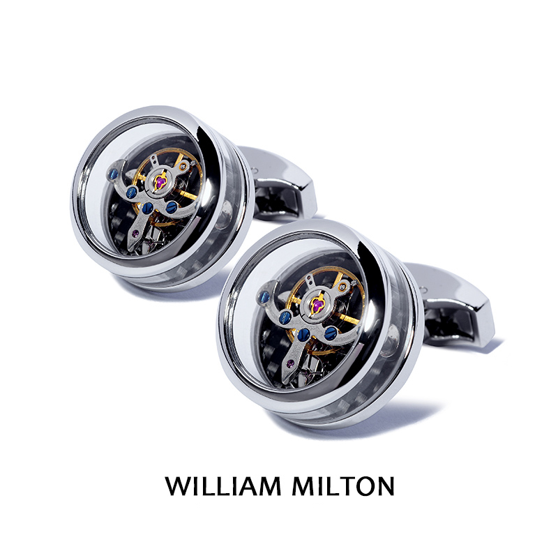 WILLIAMMILTON透明陀飞轮袖扣