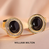 WILLIAM 口扣礼盒 简约高级轻奢定制袖 MILTON暗夜凝辉高端袖 扣男士