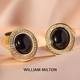 WILLIAM 口扣礼盒 简约高级轻奢定制袖 MILTON暗夜凝辉高端袖 扣男士