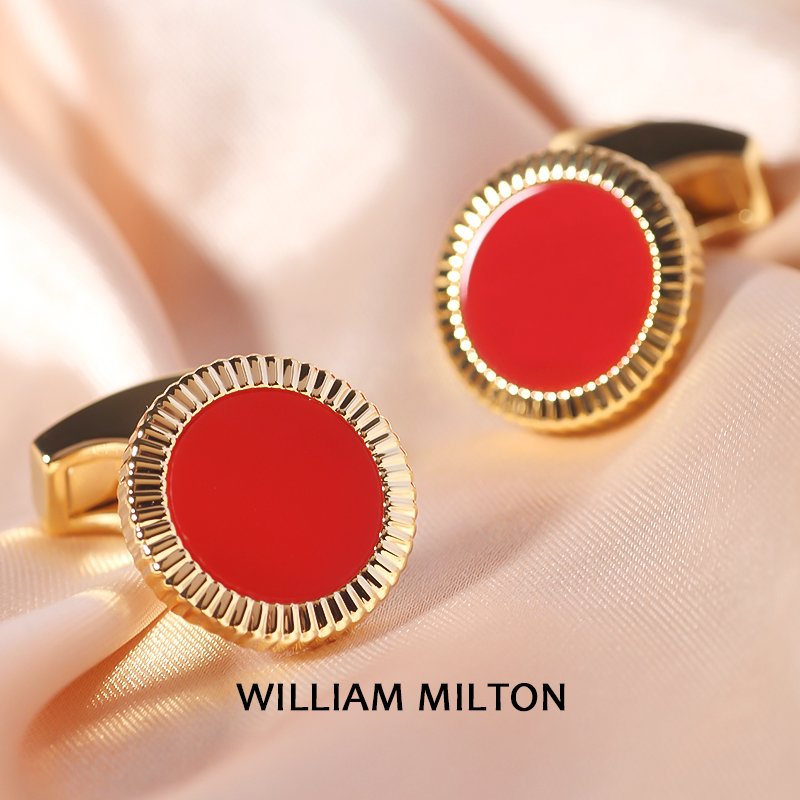 WILLIAM MILTON【晨曦】婚礼新郎袖扣男士高端袖口钉定制结婚礼物