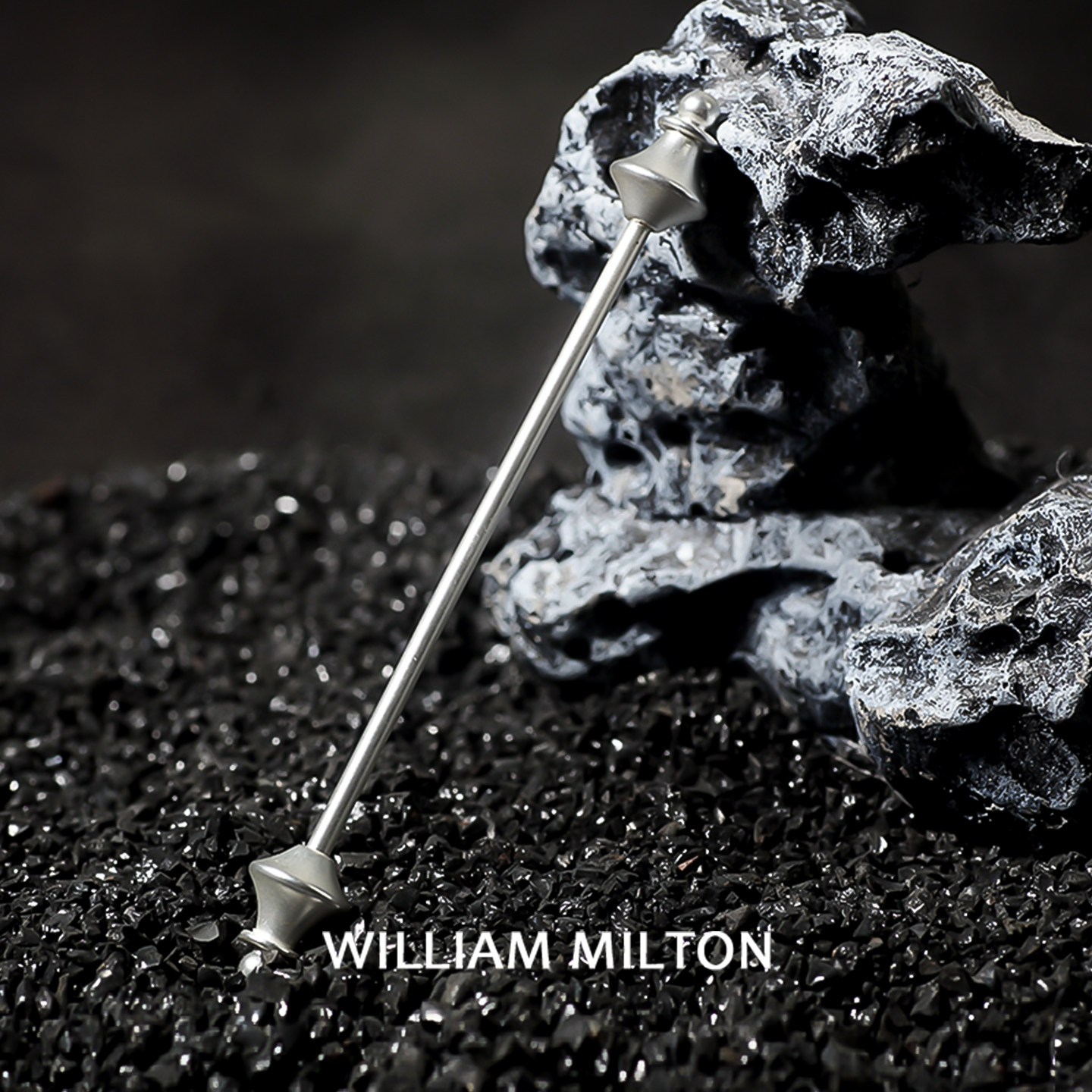 WILLIAM MILTON新品轻奢男士西装配饰别针男士衬衫领针一字领针棒