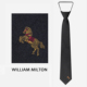 高档拉链免打领带礼盒装 WILLIAM MILTON马到功成真丝刺绣领带男士
