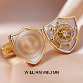 扣男高端可转动船舵定制袖 WILLIAM MILTON扬帆起航轻奢袖 口钉礼盒