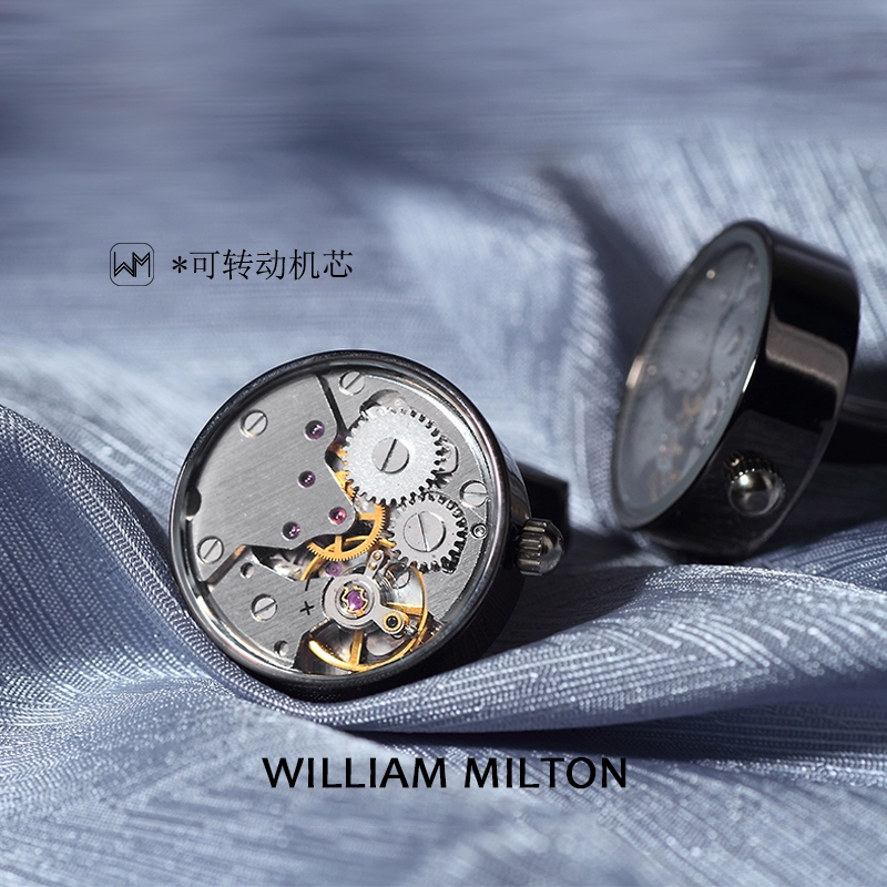 WilliamMilton永动上弦机芯袖扣