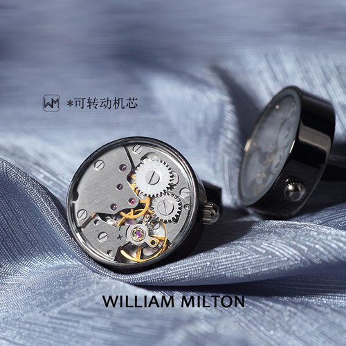 WilliamMilton永动上弦机芯袖扣