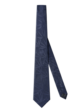 WILLIAM MILTON国潮风幽暮竹影商务正装真丝领带男士轻奢领带礼盒