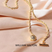 西服插花孔链礼服插花眼领链礼盒装 驳头链男士 MILTON意式 WILLIAM