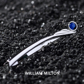 商务高档正装 WILLIAM MILTON天使之羽领带夹男士 简约别针轻奢礼盒