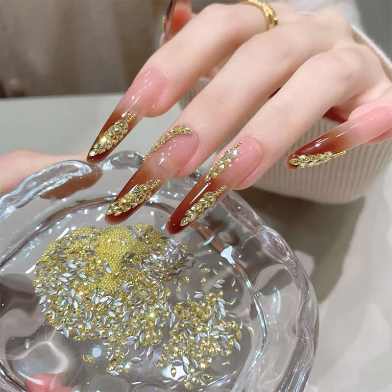 【菊籽老师推荐】锆石水晶黄倒边迷你超闪马眼锆石麦穗钻美甲饰品,彩妆/香水/美妆工具,指甲装饰,淘宝优惠券,粉丝福利购,淘宝优惠卷