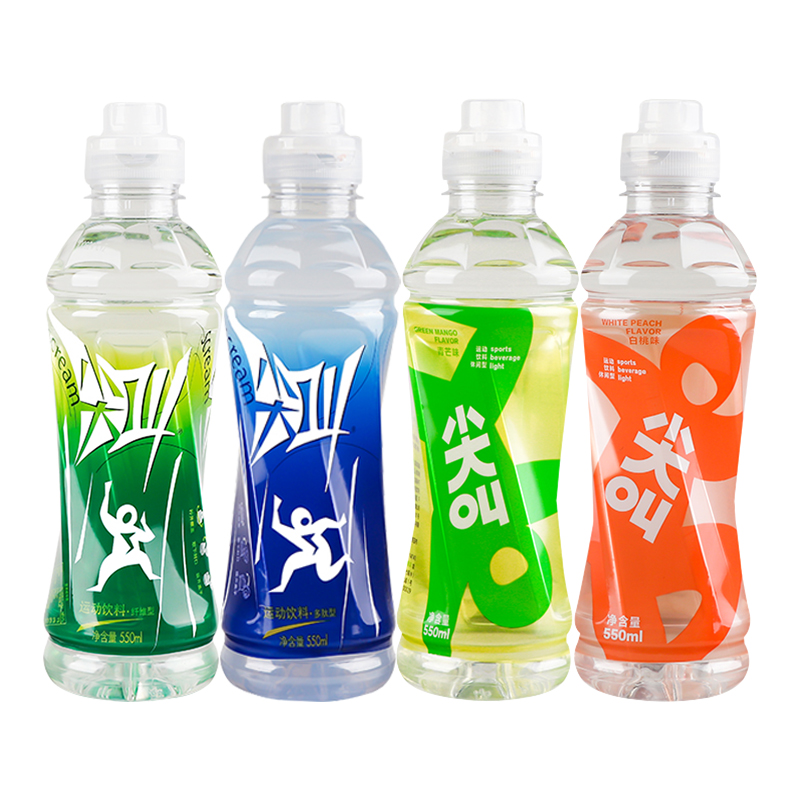 农夫山泉尖叫纤维多肽 运动饮料西柚白桃柠檬味550ml*15瓶整箱