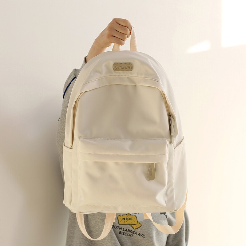 原宿ulzzang双肩包简约大容量背包女森系初中生高中大学生书包男