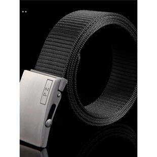 男士帆布腰带裤腰带皮带自动扣头裤带青年帆布皮带潮休闲滚轴