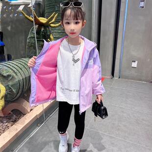 女童外套秋冬装2023新款女孩上衣儿童冲锋衣中大童加绒韩版风衣潮