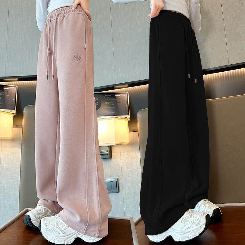 女童运动裤春秋款儿童裤子秋装女孩卫裤直筒宽松中大童长裤洋气潮