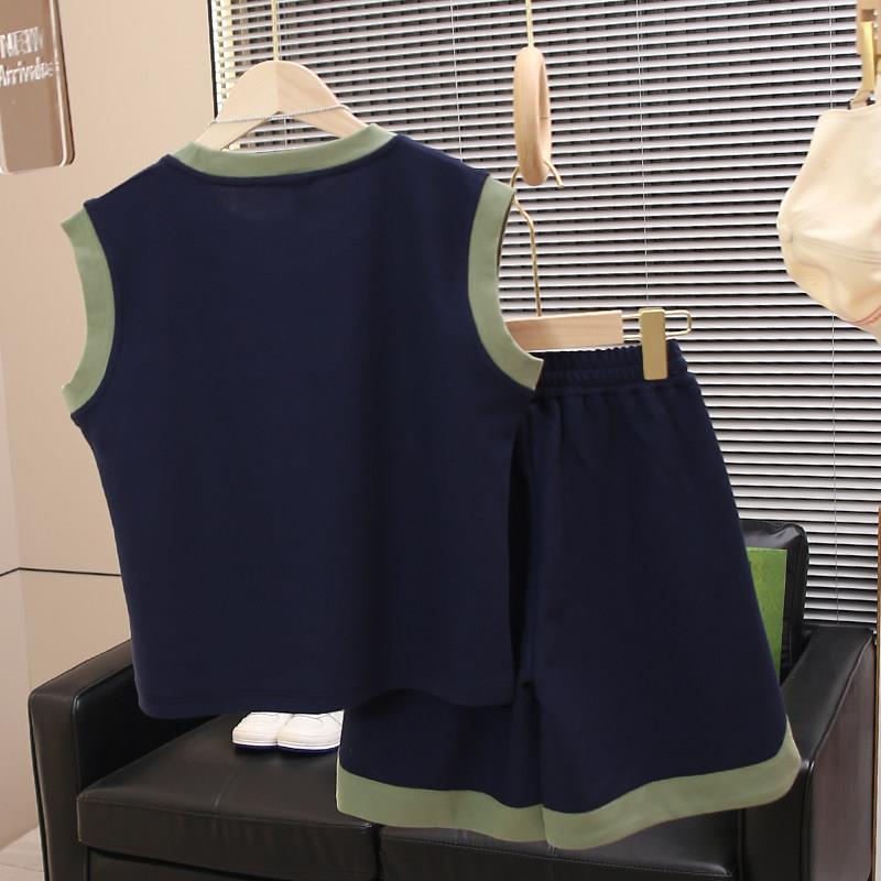男童夏装套装2026新款儿童夏款背心短裤两件套中大童夏款运动服潮