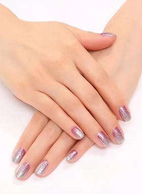 美国incoco甲油膜贴不是UV免照灯花纹渐变系指甲贴爆款粉豹纹