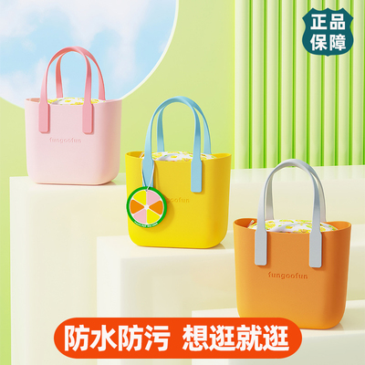 梵高范逛逛包女防水手提小包可爱户外出手拎水桶包便当袋子便携式