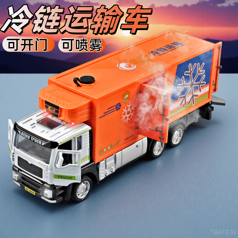 卡威大号合金冷藏车儿童