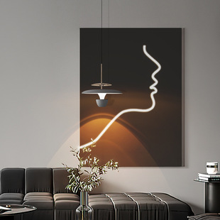 卧室床头吊灯2023年新款 现代简约设计师吊线灯可升降餐厅小吊灯具