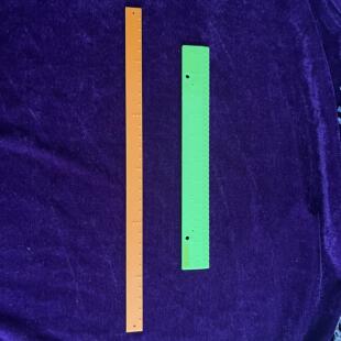 盲用直尺30厘米20厘米盲童盲校学习用品视障用品盲人尺子直尺