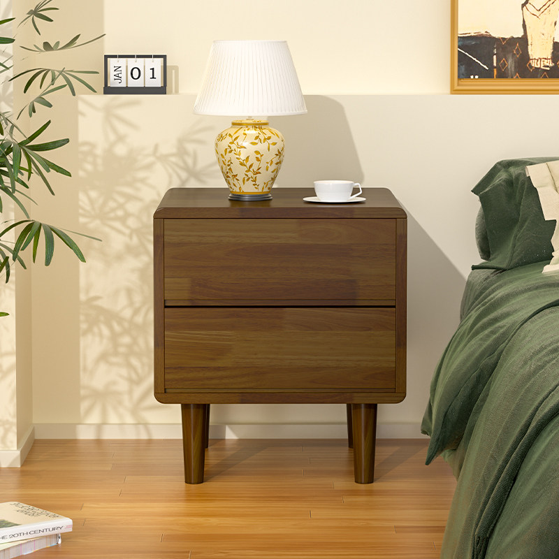 实木床头柜简约现代卧室储物柜