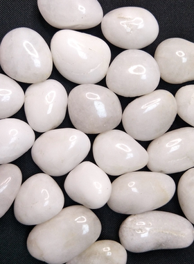 天然白色石头八粒家居办公室摆件